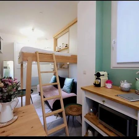 ☆ 2' De Montmartre☆ Studio Acces Cour Lejlighed